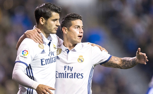 Ở Real Madrid, Zidane cho mượn James để 'bù đắp' cho Morata?