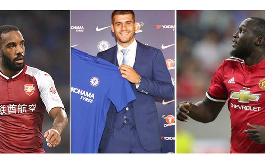 Trung phong ở Premier League: Lukaku, Morata hay Lacazette sẽ bùng nổ?