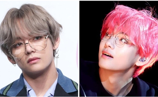 V (BTS) trông thật điệu đà, sang chảnh với cả BST cặp kính trắng