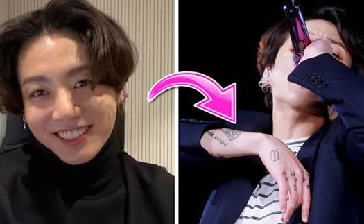 Jungkook BTS phản hồi bình luận của fan về những hình xăm trên cánh tay