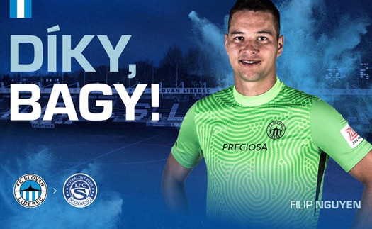 Filip Nguyễn bất ngờ chia tay Slovan Liberec