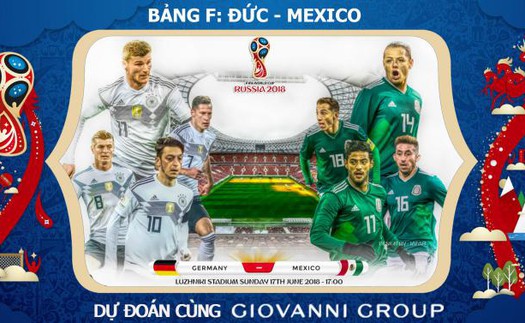 Dự đoán có thưởng World Cup 2018: Trận Đức - Mexico