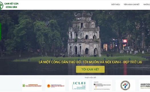 Ra mắt website 'Cam kết của công dân Hà Nội'