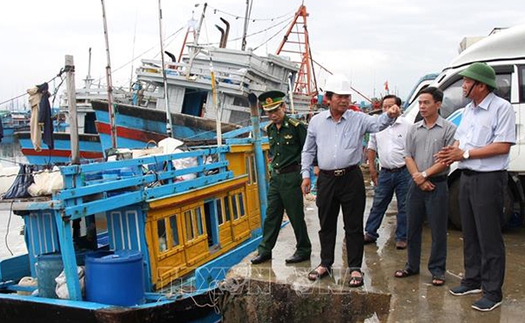 Các tỉnh, thành phố ven biển từ Thanh Hóa đến Bình Thuận chủ động ứng phó với bão VAMCO