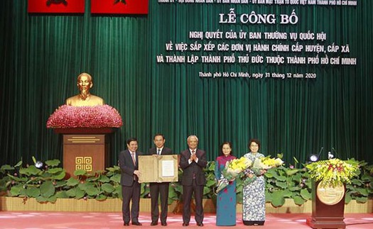 Bầu lãnh đạo chủ chốt chính quyền thành phố Thủ Đức, Thành phố Hồ Chí Minh