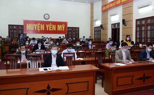 Dịch Covid-19: Hưng Yên giãn cách xã hội tại hai huyện Yên Mỹ và Khoái Châu từ ngày 10/2