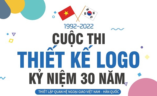 Thiết kế logo kỉ niệm 30 năm quan hệ ngoại giao Việt Nam - Hàn Quốc