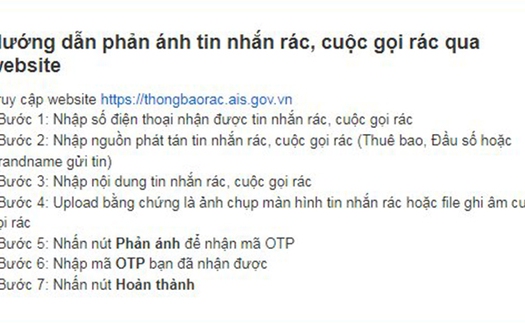 Cách ngăn chặn những cuộc gọi rác, tin nhắn rác