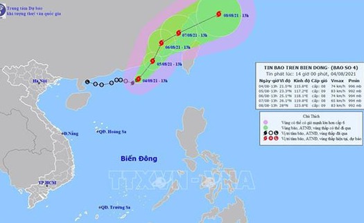 Các tỉnh, thành phố từ Quảng Bình đến Cà Mau chủ động ứng phó bão có khả năng đi vào biển Đông