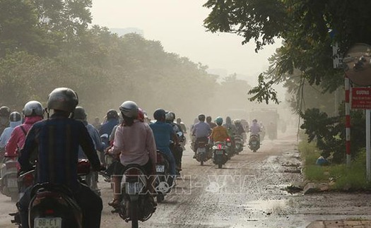 Nhiều điểm quan trắc cho thấy chất lượng không khí ở Hà Nội rất xấu