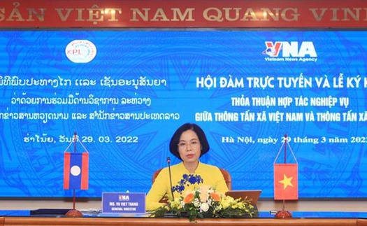 Hai cơ quan thông tấn tăng cường hợp tác thông tin tuyên truyền về tình hữu nghị Việt Nam - Lào