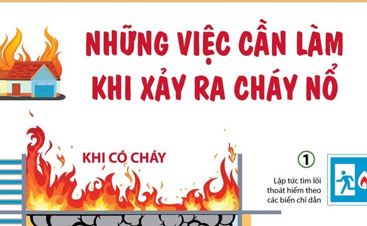 Những việc cần làm khi xảy ra cháy nổ