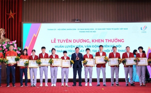 Hơn 17 tỉ đồng khen thưởng HLV, VĐV Hà Nội đạt thành tích tại SEA Game 31