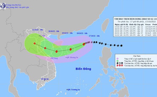 Trung Quốc dự báo bão Nesat gây mưa lớn và gió mạnh