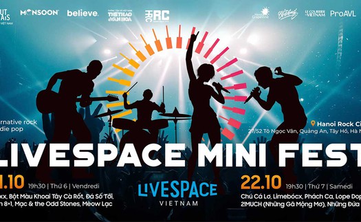 Vòng bình chọn LiveSpace Việt Nam và hai đêm LiveSpace Mini Fest