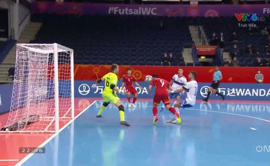 Futsal World Cup 2021: Đắc Huy ghi bàn bằng đầu hiếm có vào lưới tuyển Nga