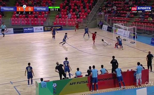 Video bàn thắng futsal Việt Nam 1-3 Thái Lan, bán kết futsal Đông Nam Á