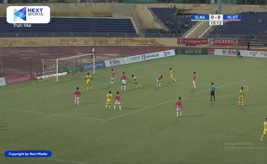 Video bàn thắng SLNA 1-0 Hà Tĩnh: Chiếm ngôi đầu bảng