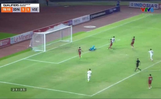 Video bàn thắng U20 Việt Nam 2-3 U20 Indonesia: Thua ngược đáng tiếc