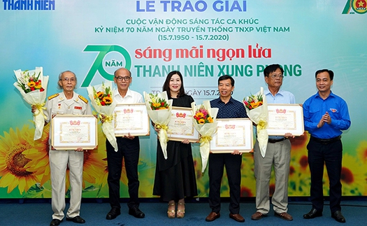 Trao giải ca khúc 70 năm thanh niên xung phong