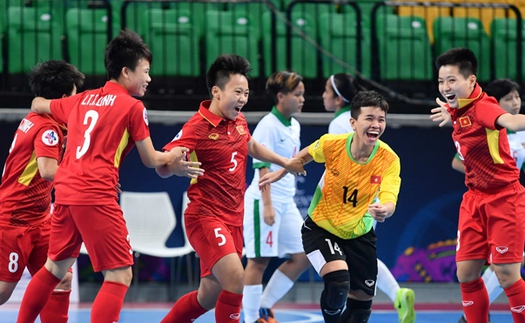 Việt Nam vào bán kết giải futsal nữ châu Á