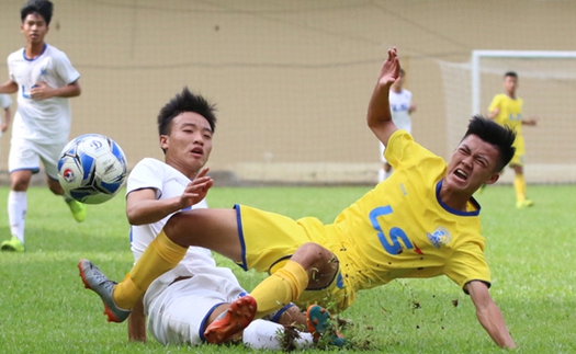 Đua tranh kịch tính, SLNA giành vé vào bán kết VCK U15 quốc gia