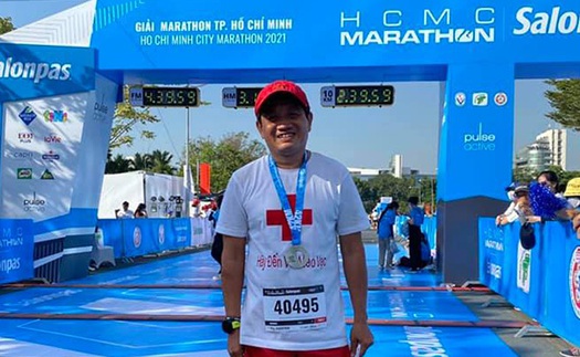 Ông Đoàn Ngọc Hải chinh phục giải Marathon HCMC 2021