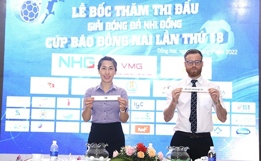 20 triệu đồng cho nhà vô địch Giải bóng đá nhi đồng Cúp Báo Đồng Nai lần thứ XVIII năm 2022