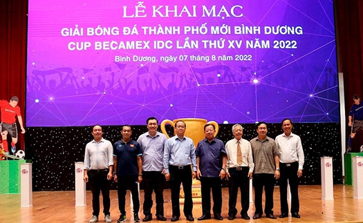 2500 cầu thủ dự Giải bóng đá Thành phố Mới Bình Dương 2022