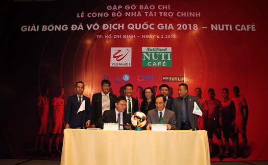 V-League 2018 công bố nhà tài trợ Nuticafe