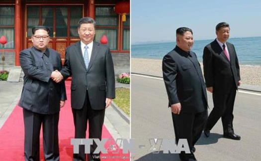 Nhà lãnh đạo Triều Tiên Kim Jong-un hội đàm với Chủ tịch Trung Quốc Tập Cận Bình