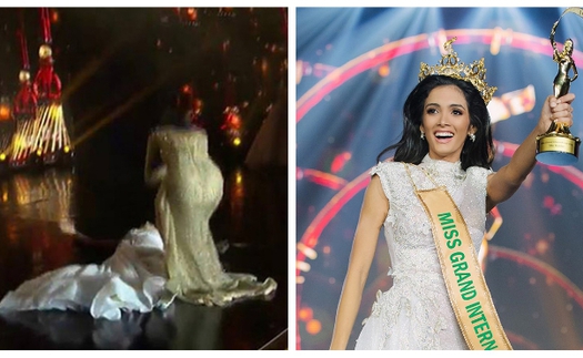 VIDEO: Khoảnh khắc người đẹp Paraguay ngất xỉu khi đăng quang Miss Grand 2018