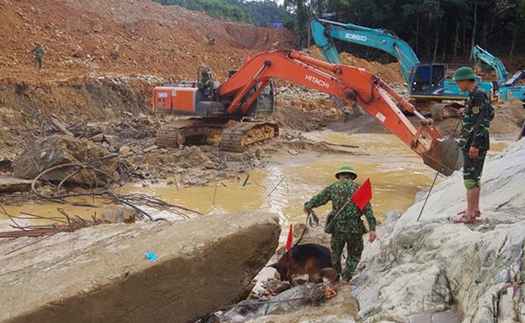 Vụ sạt lở tại Thủy điện Rào Trăng 3: Huy động tổng lực, tập trung tìm kiếm 11 nạn nhân còn mất tích