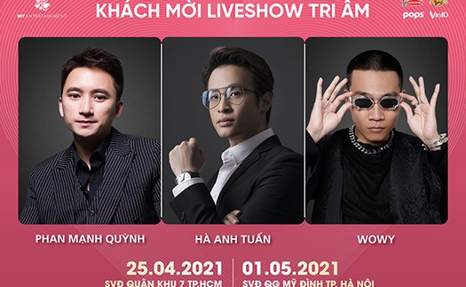 Rapper Wowy cùng Hà Anh Tuấn, Phan Mạnh Quỳnh hứa hẹn làm 'bùng nổ' liveshow Mỹ Tâm