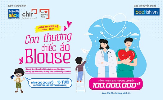 Thi viết - vẽ 'Con thương chiếc áo blouse' tri ân những chiến sĩ áo trắng