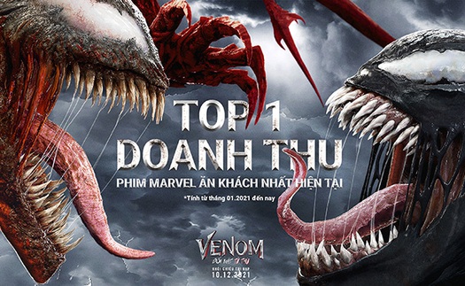 'Venom 2' dẫn đầu Top phim Marvel có doanh thu cao nhất 2021