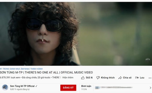 Yêu cầu Google gỡ bỏ MV 'There's No One At All' của Sơn Tùng M-TP