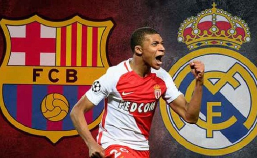 Real Madrid và Barcelona chiến nhau khốc liệt để giành Mbappe