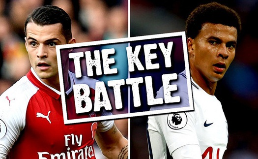 Đại chiến Arsenal - Tottenham: Xhaka không thể so được với Alli