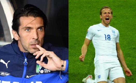 Buffon coi Harry Kane là một trong 5 tiền đạo đáng sợ nhất từng đối mặt