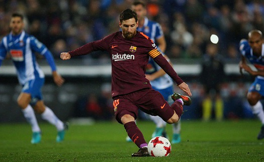 Espanyol 1-0 Barca: Messi đá hỏng 11m, Barca thua trận đầu tiên ở mùa giải này