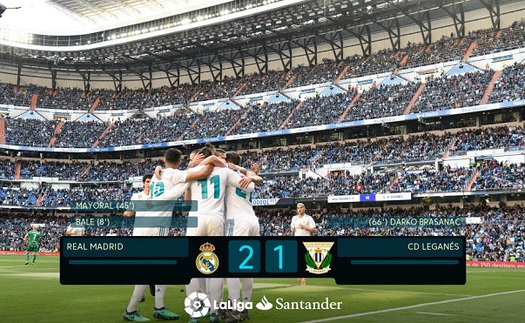 Video bàn thắng Real Madrid 2-1 Leganes: Trọng tài bẻ còi, Real thắng đầy tranh cãi