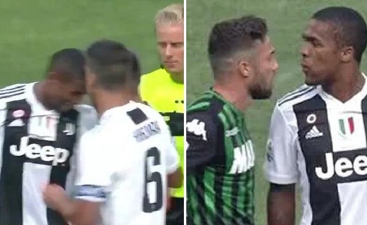 Juventus: Douglas Costa đối diện án phạt nặng vì húc đầu và nhổ nước bọt vào mặt đối thủ