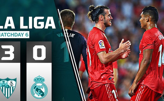 Video Sevilla 3-0 Real Madrid: Thất bại tan tác trong đêm Barca cũng thua sốc