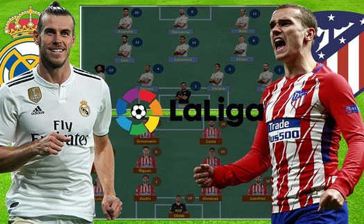 Link xem trực tiếp Real Madrid vs Atletico Madrid (01h45, 30/9)