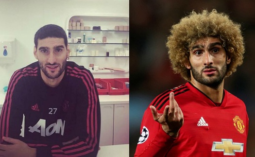 Marouane Fellaini bị đồng đội chế nhạo, cộng đồng mạng chế ảnh vì 'xuống tóc'