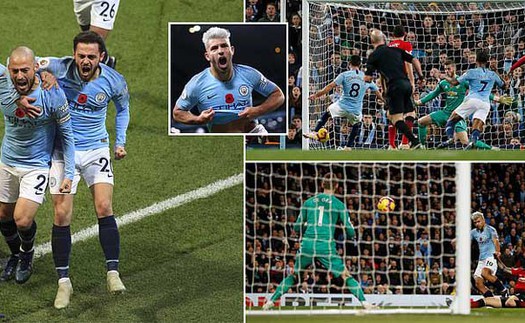 Video clip bàn thắng Man City 3-1 M.U: Chiến thắng thuyết phục cho nửa xanh