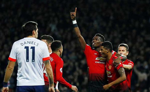 Video clip bàn thắng M.U 4-1 Bournemouth: Pogba rực sáng, MU thắng lớn