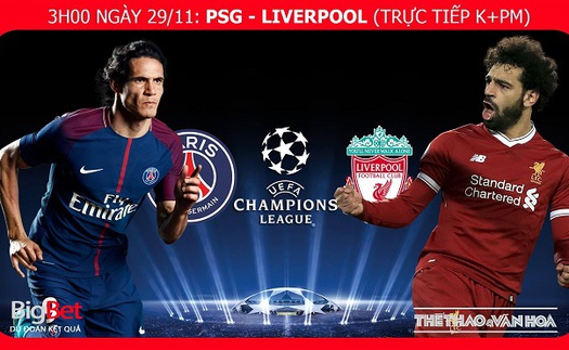 Soi kèo PSG vs Liverpool (03h00 ngày 29/11), vòng bảng Champions League