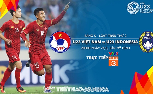 Soi kèo và dự đoán bóng đá U23 Việt Nam vs U23 Indonesia (20h00, 24/3). Trực tiếp VTC3, VTC1, VTV5